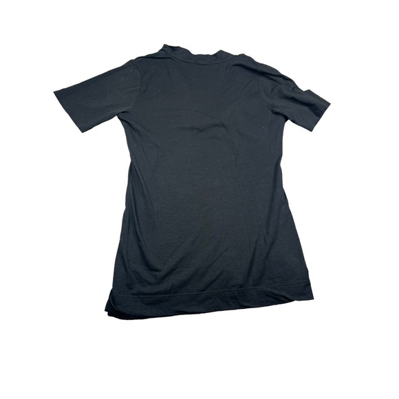 Theory Women's Scoop Neck Short Sleeve  Blouse Black Size M - Picture 2 of 9